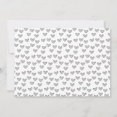 男の赤ちゃんスクリプトハート写真の誕生発表 案内状 (裏面)