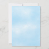 男の赤ちゃんストークシャワー招待状 招待状 (裏面)