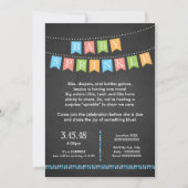 男の赤ちゃんスプリンクル招待状 招待状 (正面)