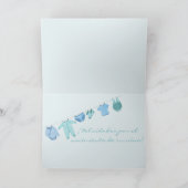 男の赤ちゃんスペインの祝い カード (内部)