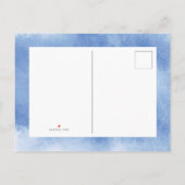 男の赤ちゃんセーラー | かわいい青航海の赤ちゃんシャワー インビテーションポストカード (裏面)