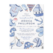 男の赤ちゃんセーラー | かわいい青航海の赤ちゃんシャワー