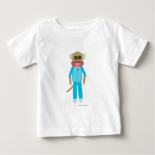 男の赤ちゃんソックサル ベビーTシャツ