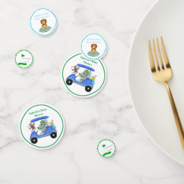 男の赤ちゃんゾウ&モンキーシャワー コンフェッティ