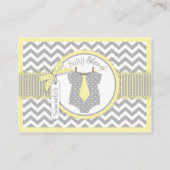 男の赤ちゃんタイおむつラッフルチケット エンクロージャーカード (裏面)