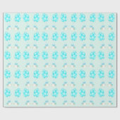 男の赤ちゃんツインズギフト ラッピングペーパー (フラット)