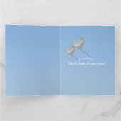 男の赤ちゃんツイン誕生おめでとう カード (内部)