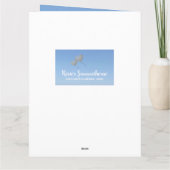 男の赤ちゃんツイン誕生おめでとう カード (裏面)