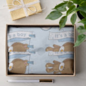 男の赤ちゃんテディベア 薄葉紙 (ギフト)