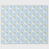 男の赤ちゃんトゥインクルトゥインクルリトルスター ラッピングペーパー (フラット)