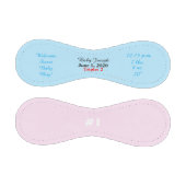 男の赤ちゃんトリプレット誕生統計ブルーピンク 野球ボール (パネル)