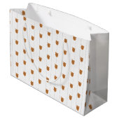 男の赤ちゃんドッグマルーン ラージペーパーバッグ (裏面アングル)