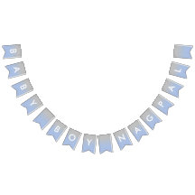 男の赤ちゃんナグパルグラデーションブルーとシルバーバナー