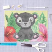 男の赤ちゃんニュートラル子供部屋パンサーデクページ 薄葉紙 (クラフト)