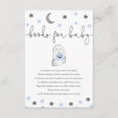 男の赤ちゃんハロウィーン幽霊ベビースシャワー用の本 エンクロージャーカード (正面)