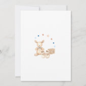 男の赤ちゃんバニーベビーシャワー サンキューカード (裏面)