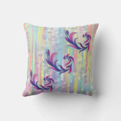 男の赤ちゃんバブルとユニコーン クッション (裏面)