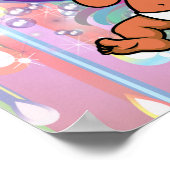 男の赤ちゃんバブルとユニコーン ポスター (角)