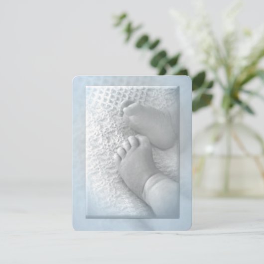 男の赤ちゃんバプテスマ招待状 招待状 (スタンド正面)