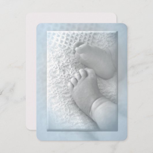 男の赤ちゃんバプテスマ招待状 招待状 (正面/裏面)