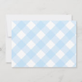 男の赤ちゃんバプテスマ誕生日モノグラ頭が切れるム サンキューカード (裏面)