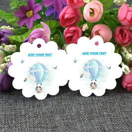 男の赤ちゃんパンダホットエアバルーンチョウ フェイバータグ