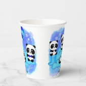 男の赤ちゃんパンドラ(PANDAS)ベビーシャワー 紙コップ (左)