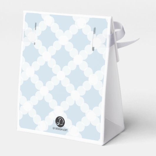 男の赤ちゃんパーソナライズされたバプテスブルー金ゴールドクロス フェイバーボックス (裏面サイド)