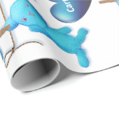 男の赤ちゃんパーソナライズされた ラッピングペーパー (ロールコーナー)