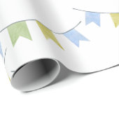 男の赤ちゃんパーティーデコレーション赤ちゃんシャワー ラッピングペーパー (ロールコーナー)