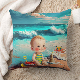 男の赤ちゃんビーチ クッション