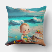 男の赤ちゃんビーチ クッション (正面)