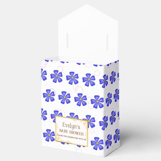 男の赤ちゃんピンクの花好きボックス フェイバーボックス (オープン)