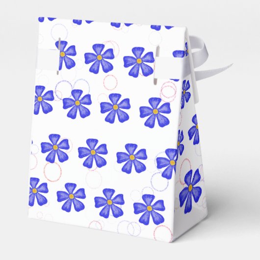 男の赤ちゃんピンクの花好きボックス フェイバーボックス (裏面サイド)