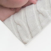 男の赤ちゃんフォトブルーカスタム宗教クリスマス フリースブランケット (角)