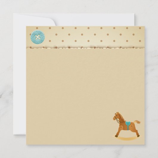 男の赤ちゃんフォトベビーシャワー招待状 招待状 (裏面)