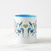 男の赤ちゃんフォトマグカップベビー統計かわいい鳥 マグカップ (中央)