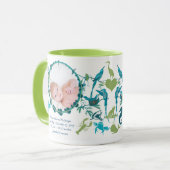 男の赤ちゃんフォトマグカップベビー統計かわいい鳥 マグカップ (正面左)