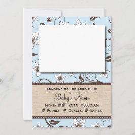 男の赤ちゃんフローラ 案内状