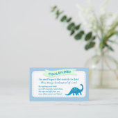 男の赤ちゃんブックカード要求 | 赤ちゃんシャワー エンクロージャーカード (スタンド正面)