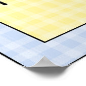 男の赤ちゃんブランケットポスターアートプリント ポスター (角)