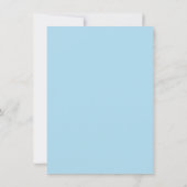 男の赤ちゃんブルークリブフローラシャワー 招待状 (裏面)