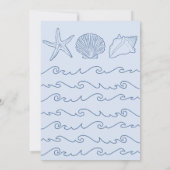 男の赤ちゃんブルーサマーベビーシャワービーチ 招待状