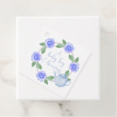 男の赤ちゃんブルーティーポットフローラリース フェイバータグ (インサイチュ)