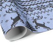 男の赤ちゃんブルートナディアセーター見たクリスマス ラッピングペーパー (ロールコーナー)