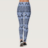 男の赤ちゃんブルートナディアセーター見たクリスマス レギンス (裏面)