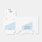 男の赤ちゃんブルーパーソナライズされたベビーシャワー フェイバーボックス (折り畳みなし)