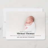 男の赤ちゃんブルーフォトシンプルーかわいいストライプ (正面)