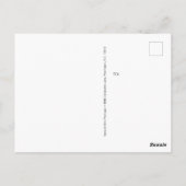 男の赤ちゃんブルーフォトバプテスマありがとう ポストカード (裏面)