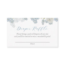 男の赤ちゃんブルーフローラおむつ要求エンクロージャカード